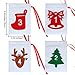 Blulu Christmas Calendar Advent Calendar 24 Days Christmas Countdown Calendar Hanging Felt Gift Bags for Christmas Party Home Decoration