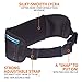 RunningBeltMax Running Belt Waist Pack -- Waterproof Fanny Pack for iPhone, Samsung Galaxy, Android - 3 Pockets, Black