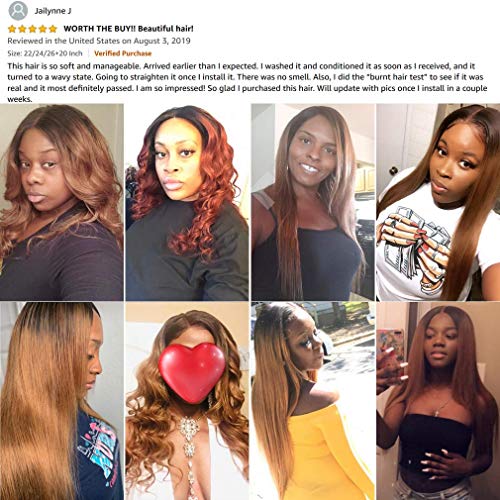 Haha-Straight-Ombre-Human-Hair-Bundles-with-Closure-1B30-Ombre-Brown-Colored-Bundles-with-Closure-24-26-28-22-Two-Tones-Ombre-Brazilian-Virgin-Hair-Weave-Medium-Auburn
