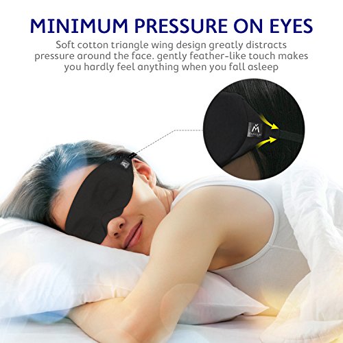 Mavogel Cotton Sleep Mask Updated Design Light Blocking Sleep Mask