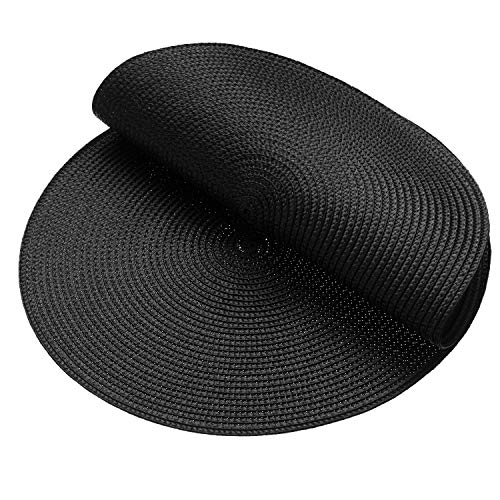 AHHFSMEI Round Braided Placemats 15 Inch Round Table Mats for Dining