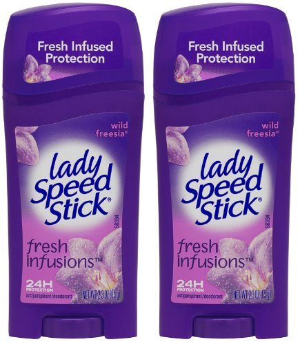 Lady Speed Stick Invisible Dry Antiperspirant & Deodorant, Wild Freesia - 2.3 oz - 2 pk by Lady Speed Stick