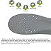 LEAGY Memory Foam Orthopedic Silica Gel Black Shoe Insole, Shoes with Arch Support, Running Shoes, Foot Pain, Foot Care, Slippers with Arch Support (6-9 US Medium)