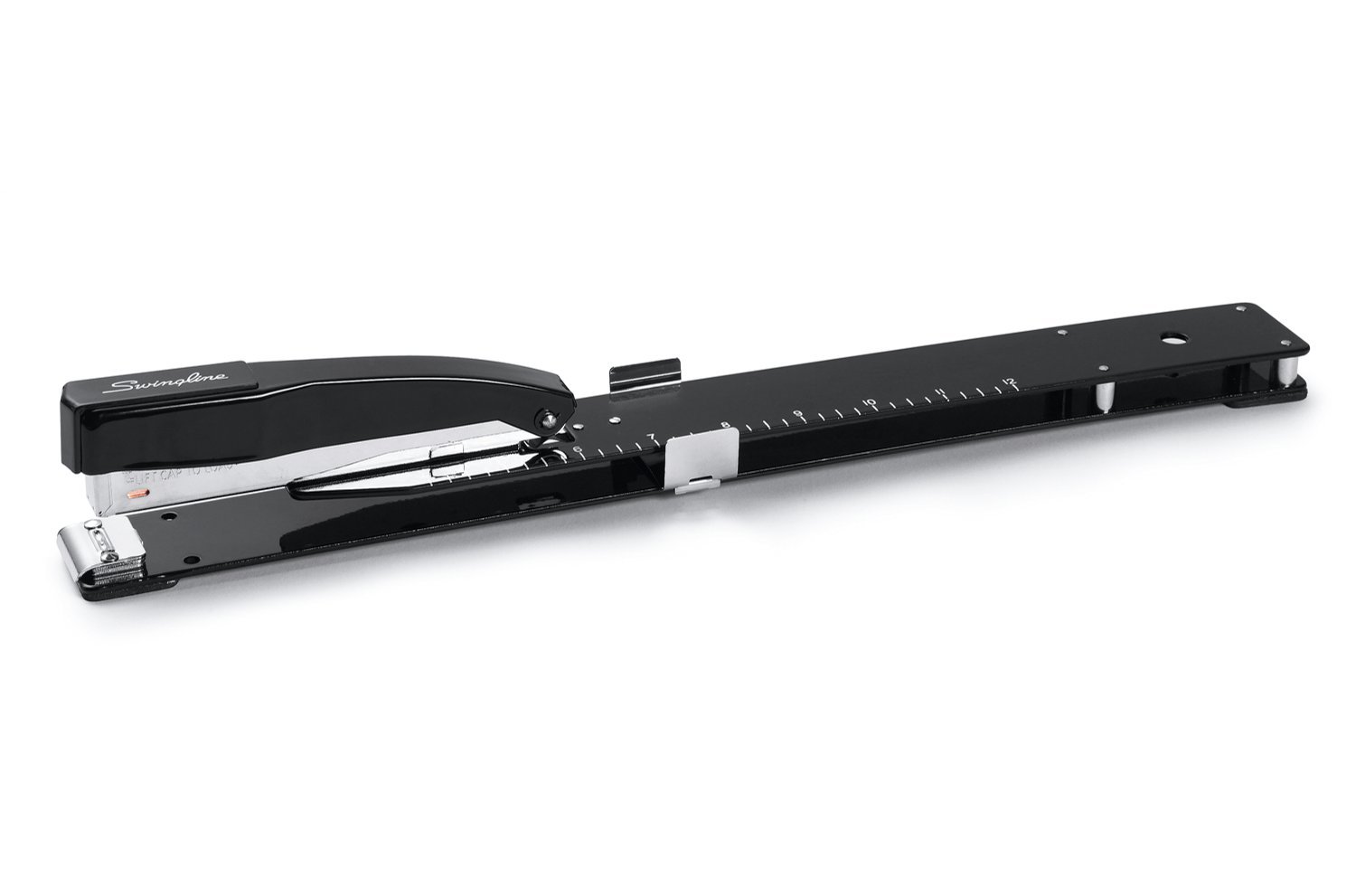 Swingline Long Reach Stapler, 20 Sheet Capacity, Jam Free, 12" Reach, Metal, Black (S7034121P)