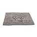 Dog Gone Smart Dirty Dog Doormat - Fast Drying Rug with Super Gripper Backing for Clean Floors - Super Absorbent and Machine Washable Mat for Muddy Paws - Grey