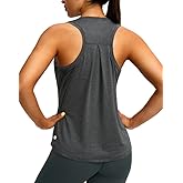 Women's Workout Tops Racerback Athletic Tank Tops Sleeveless Loose Fit Yoga Running Gym Shirts for Women