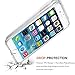 Clear iPhone 7 Case for girls, iPhone 8 Case,LUHOURI White Henna Mandala Floral Case, Transparent Plastic with Clear TPU Bumper Protective Back Phone Case Cover for iPhone 7/iPhone 8 (4.7 Inch)