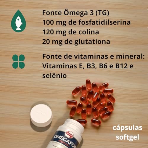 Kit 2 Omegafor Memory Vitafor 60 Cápsulas