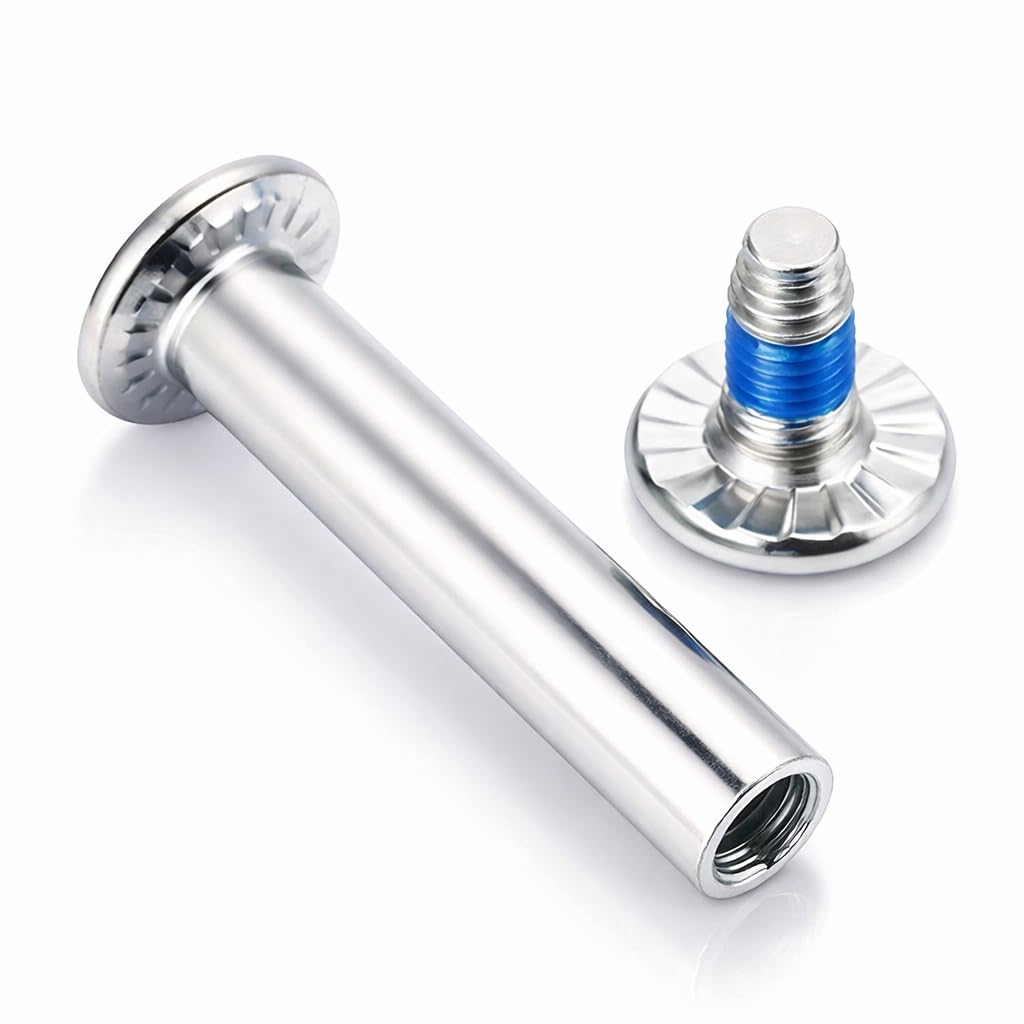 Alomejor Inline Skating Screws, Durable Alloy Replacement Parts Easy Installation Skateboard Screws 10 Piece Set for Scooter Riders DIY Skate Upgrades