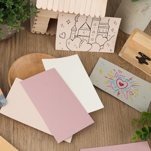 Koogel 400 Stück Karteikarten, 12,7x7.6cm Karteikarten Bunte Karteikarten Lernkarten für Schule, Lernen, Büro, Spielkarten