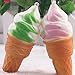 Omaky Soft Jumbo Ice Cream Squishy Cellphone Kawaii Charms Straps Pendant Toy