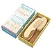 3 Piece Wooden Baby Brush and Comb Set for Newborns & Toddlers | Natural Soft Goat Bristles for Cradle Cap | Wood Bristle Baby Brush for Massage | Unisex Baby Registry Gift