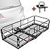 Leader Accessories Hitch Mount Cargo Basket With High Side Foldable Cargo Carrier Luggage Basket 59” X 24