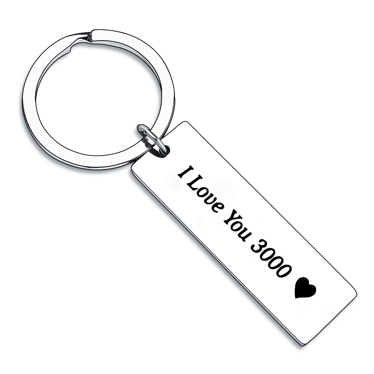 BESPMOSP Gifts For Couples Husband Wife Keychains Jewellery Best Friends Gifts Christmas Presents For Men Women (I Love You 3000)