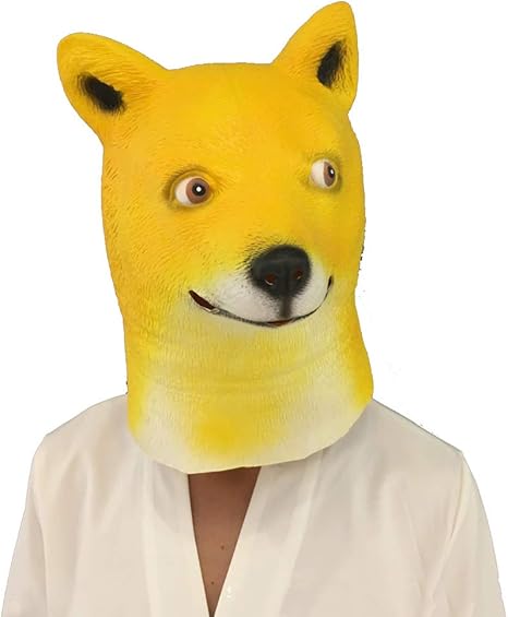 Amazon Co Jp 秋田犬 ハロウィンマスク ホラーお化け屋敷 バー ダンスパーティー コスプレ小道具 動物ヘッドギア ホーム キッチン