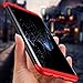 Ai-case SWEET-57 3-in-1 Ultra Thin and Slim Hard PC Case Anti-Scratches Premium Slim 360 Degree Full Body Protective Cover for Samsung Galaxy S8 Case (2017) - Red Plus Black