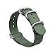 RANDON Watch Bands NATO Straps Heavy Duty Ballistic Nylon Strap with Stainless Steel Buckle (Green, 22mm)