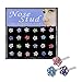 Shuning 20G 24Pcs Straight Nose Pin Stud Rings Stainless Steel Bone Bar Crystal Flower Piercing Jewelry Case