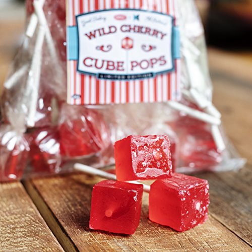 Hard Candy Cube Lollipop Suckers: Individually Wrapped Flavored Sucker Pack by Espeez for Candy Buffet, Weddings, Decorations - Old Fashioned Square Party Pops in Bulk - Assorted Flavors, 48 Count