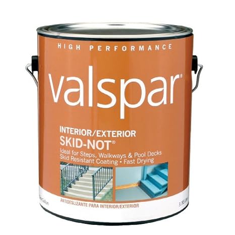 Amazon Com Valspar 1 Gallon Latex Skid Resistant Floor Paint Dark
