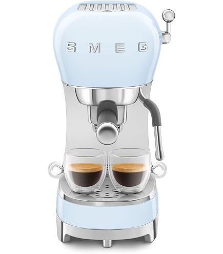 Amazon.com: Smeg White Stainless Steel 50's Retro Espresso Machine