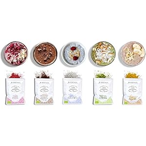 MINDFUEL Bio Chia Pudding | Chia Dessert Vanille, Himbeere, Kakao, Banane, Matcha | 10er Mix Packung (2 von jeder Sorte…