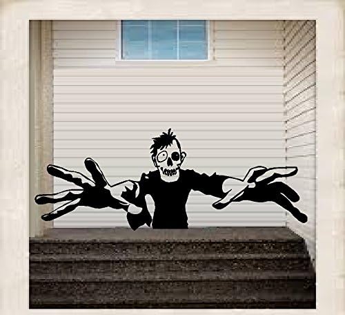 SCARY MONSTER ~ HALLOWEEN: WALL OR WINDOW DECAL, 13" X 34"