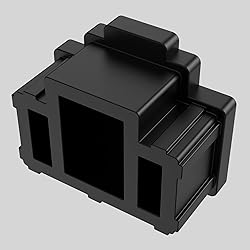 AUCAS 100pcs Black Ethernet Hub Port RJ45 Anti Dust