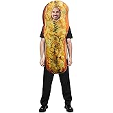 DSplay Adult Corn Bread Costume Cosplay Funny Food Corn Tunic Christmas Party