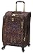 LONDON FOG Soho Softside Expandable Spinner Luggage, Brown Paisley, Carry-On 21-Inch