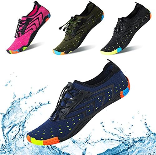 KRIMUS Mens and Womens Water Shoes Quick Dry Aqua Sock Sport Beach Shoes for Swimming Surfing Yoga Running