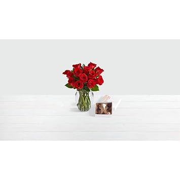 Amazon Com Proflowers Red Roses One Dozen Red Roses With Glass