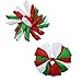 LCLHB Christmas Element Ribbon Hair Bows Barrettes For Babies Girls Women Children 2 inch -3 inch