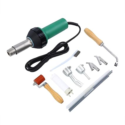 Hukoer 1600w Handheld Plastic Welder Hot Air Gun Vinyl Welding