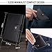 Wallets for Men - ID Theft Protection Series Premium Genuine Leather Slim Minimalist RFID Wallet with Credit Card Holder, ID Card Pocket and Additional Pockets for Cash