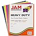 JAM PAPER Heavy Duty Plastic 2 Pocket Extra Tough School Folders - Assorted Fashion Colors - 6/Pack