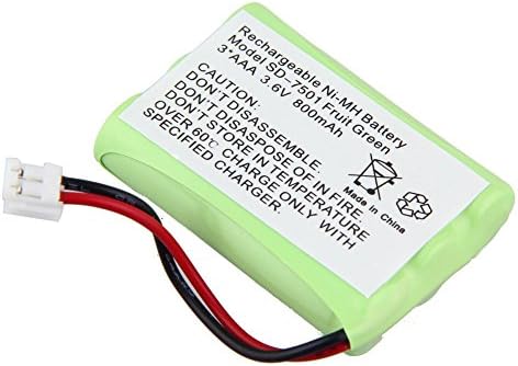 Creeracity New Rechargeable Replacement Cordless Phone Battery for Home Phone V-Tech 89-1323-00-00 8913230000 89-0099-00-00 8900990000 Model 27910, Compatible with Motorola SD-7500 SD-7501 SD-7502 SD-7561 SD-7581, Northwestern Bell 35818 35819 35820 35821 35828 35829 35858 35859, Radio Shack 23959 432105 ET2105 23-959 43-2105 ET-2105, Sanik 3SNAAA55HSJ1 3SNAAA60HSJ1 3SN-AAA55H-S-J1 3SN-AAA60H-S-J1, Empire CPH-464D (Package 2)
