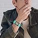 Bandx Sport Band Compatible with Smart Watch Band, Soft Silicone Replacement Bands Compatible with Iwatch Series 5,4,3,2,1 (42mm(44mm)-S/M, Teal Green)