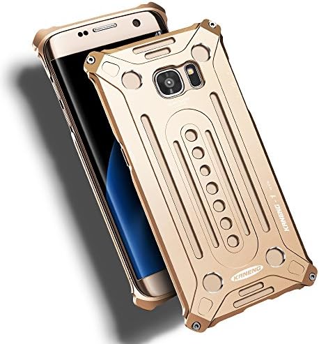 Galaxy S7 Case,iSmarTech CNC Aircraft Aluminum Samsung Galaxy S7 Bumper Case + 1PC Tempered Glass Screen Protector,Anti-knock Anti-Shock Metal Armor Back Case Cover With Perfect Retail Package