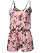 Awesome21 Women's Printed Knit Romper Jumpsuit