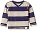 Burt's Bees Baby Baby Boys' T-Shirt, Long Sleeve V-Neck and Crewneck Tees, 100% Organic Cotton, Starry Night Rugby Stripe, 18 Months