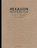 Hexagon Notebook: 1/4" Hex Grid Notebook for