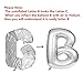Aerfas 40 Inch Silver Letters Baby Group Shaped Helium Foil Balloons for Baby Shower Bridal Wedding Celebration Birthday Party Decoration Supplies (40 Inch, Silver)