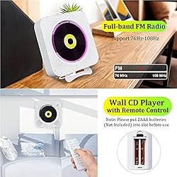 KOVCDVI Portable CD Player with Bluetooth