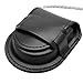 TOOGOO Vintage Leather Chain Pocket Watch Holder Storage Case Box Black