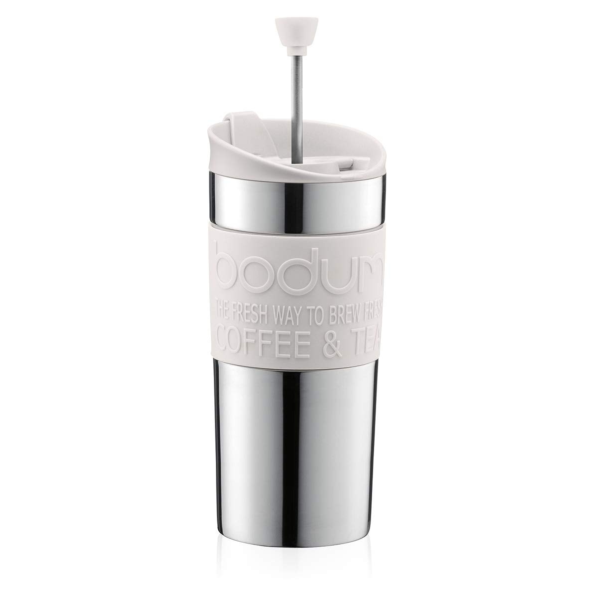 Bodum Travel Press Coffee Maker, Vacuum, Small, 0.35 Litre - White