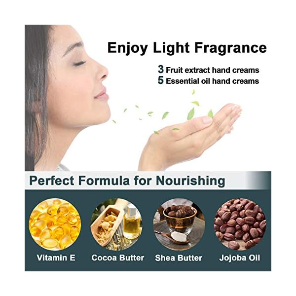 Hand-Cream-Gift-SetwFoot-Cream-Lip-Balm10-Packs-Christmas-for-Very-Dry-Hands-CareXmas-Birthday-Valentines-Mothers-Day-Gifts-Ideas-for-Women-Men-Mum-Her-Ladies-Grandma-Girls-Wife-Girlfriend Hand Cream Gift Set,w/Foot Cream & Lip Balm,10 Packs Christmas for Very Dry Hands Care,Xmas Birthday Valentines Mothers…