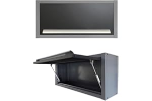 JZD Metal Wall Storage Cabinet with Up Flip Door, Hanging Steel Tool Cabinets, for Garage Basement Workshop