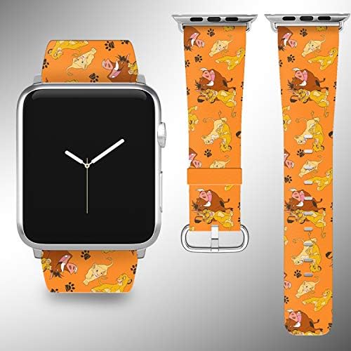 Wrist Band Strap with Cartoon Design Compatible with Apple Watch iWatch All Series 38 40 42 44 mm Series 1 Series 2 Series 3 Series 4 Leather Replacement Strap