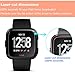 [4 Pack] Fitbit Versa Screen Protector Tempered Glass Film Gavoyeat HD Screen Protector for Fitbit Versa Smart Watch [Crystal-Clear 9H-Hardness Scratch-Resist No-Bubble]
